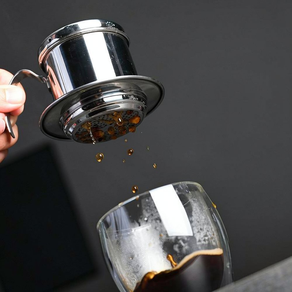 수동식 베트남 커피 필터 포트, 스테인리스 스틸 재질, - Coffee Equipment Pour Over 리뷰 및 가격